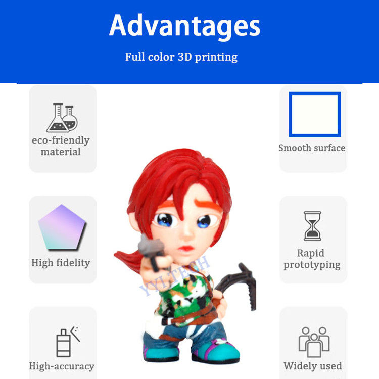 Impressão 3D em cores completas personalizada Prototyping rápido com material plástico