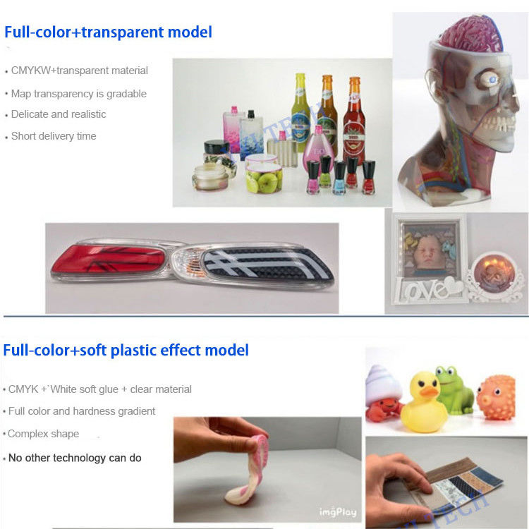 Impressão 3D em cores completas personalizada Prototyping rápido com material plástico