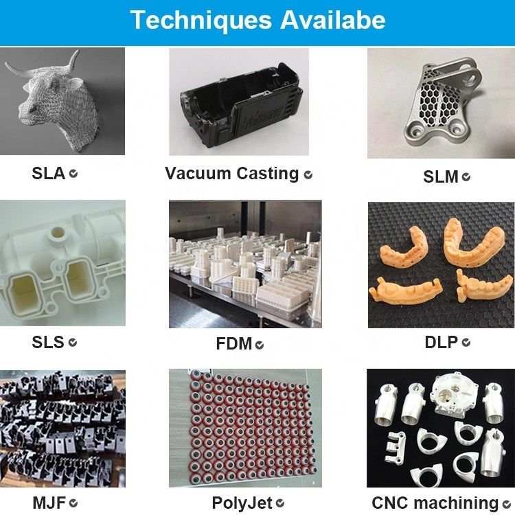 Impressão 3D personalizada SLA Robô inteligente protótipo de fundição a vácuo Material de aço inoxidável certificado TUV
