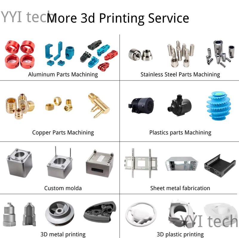 MJF CNC Peças de Alumínio Micro Mecânica para alta precisão 3D serviço de impressão de metal